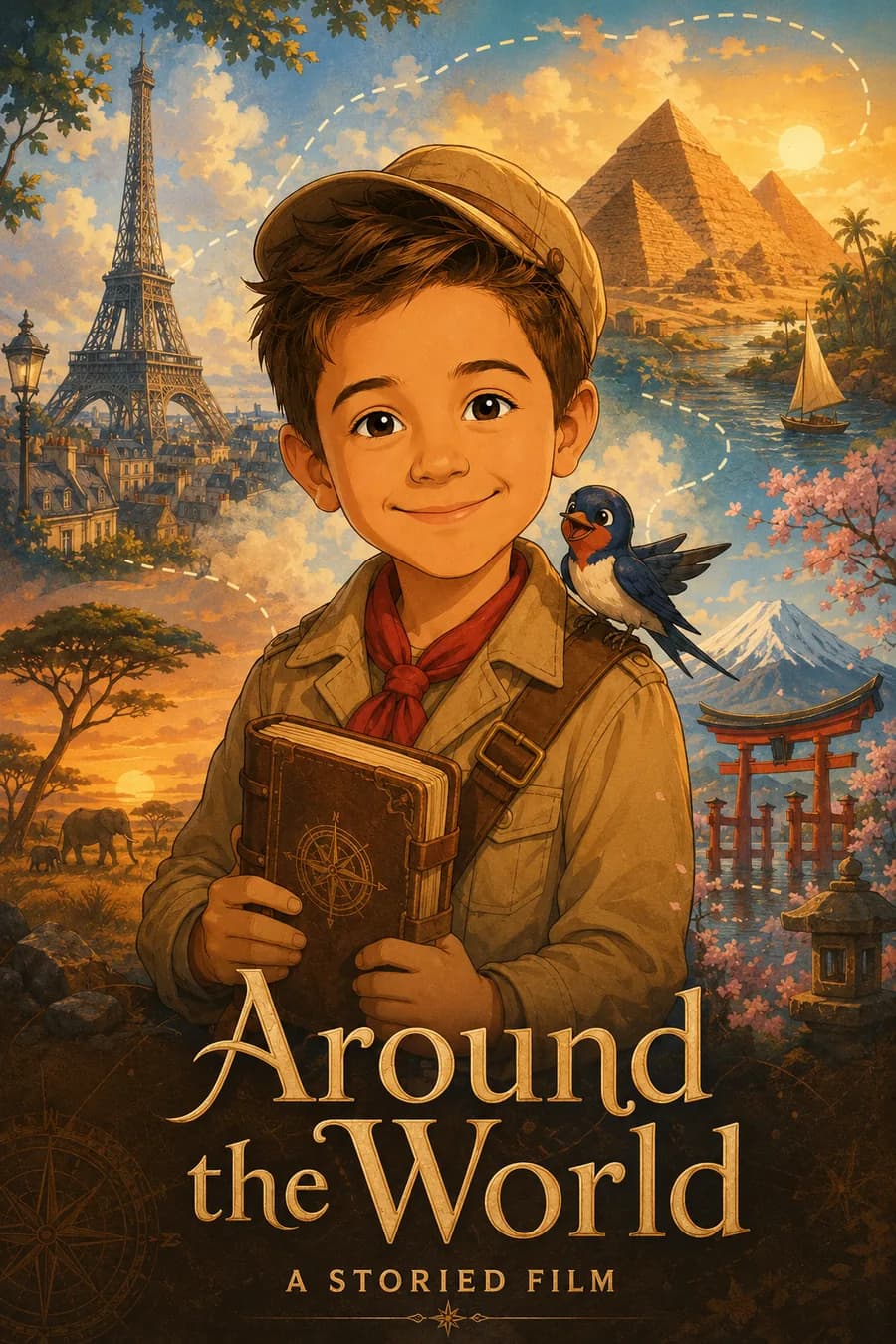 Around the World — personalized animated film for kids